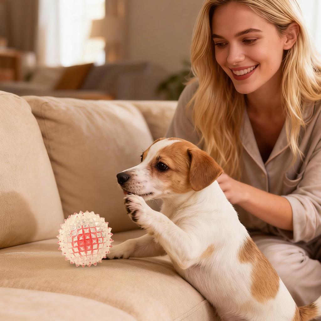 Leuchtende Haustierspielzeugkugel für Hunde, ,Widerstandsfähige elastische Kugel, Auf Lager Spielzeugkugel für mittelgroße und große Hunde