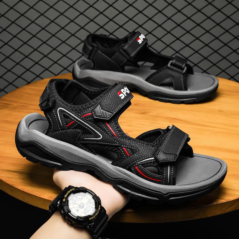 Nuovi Sandali Estivi da Uomo Outdoor Classici Morbidi Taglia Grande Sandali da Spiaggia Scarpe da Guado con Plateau Sneakers da Uomo Sandali Romani Antiscivolo