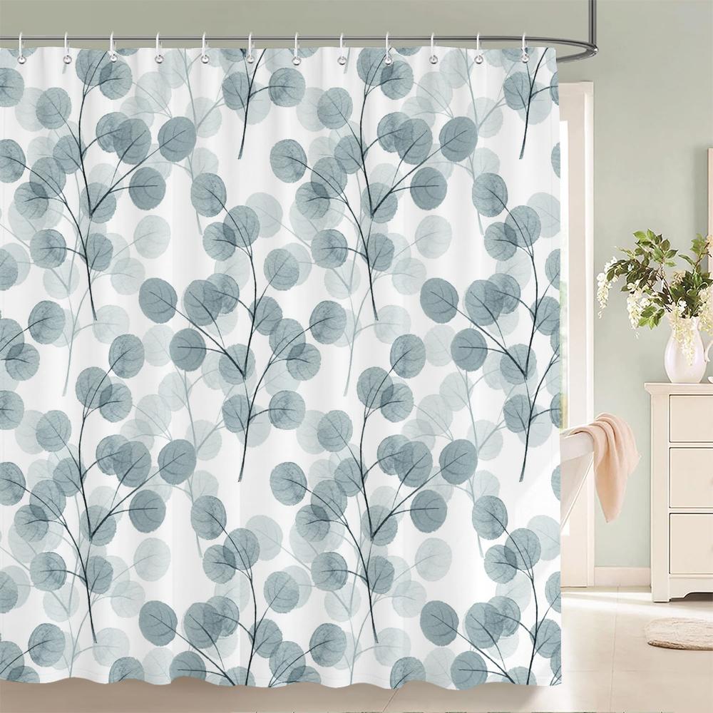 1 pièce Rideau de douche en tissu polyester à motif floral coloré Tissu imperméable Rideau de salle de bain Rideau de séparation anti-moisissure