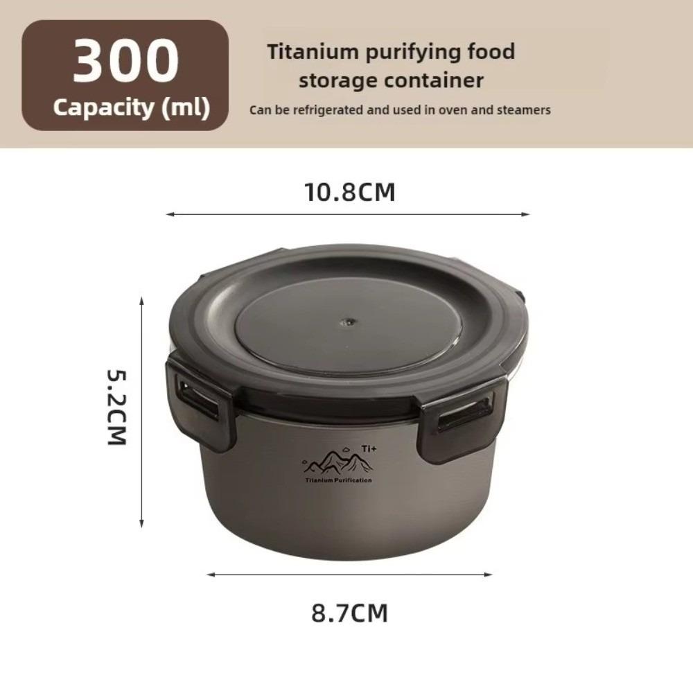 

with Airtight Lid Camping Lunch Box Round Fresh-Keeping Box Food Storage Box Freezing & Heating S