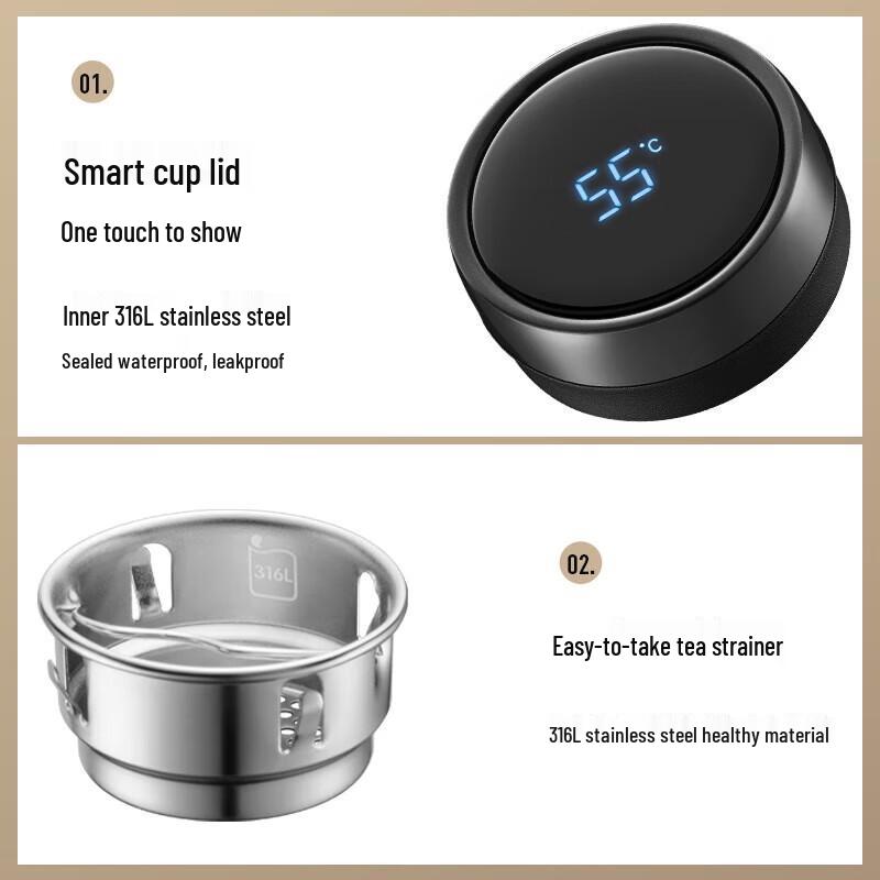 SUPOR Smart 316 SS Insulated Cup with LED Display