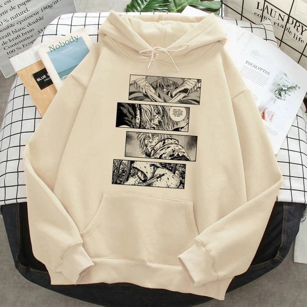 Thorfinn Vinland Saga Vinrando Saga Print Hoodies Women Men Graphic Aesthetic Japanese Hooded Shirt Pullover Vintage