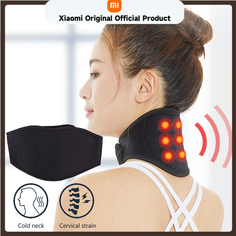 Xiaomi Heated Neck Wrap Hot Therapy Adjustable Tourmaline Neck Pads for Neck Postoperative Recovery Soreness Stiffness Relief