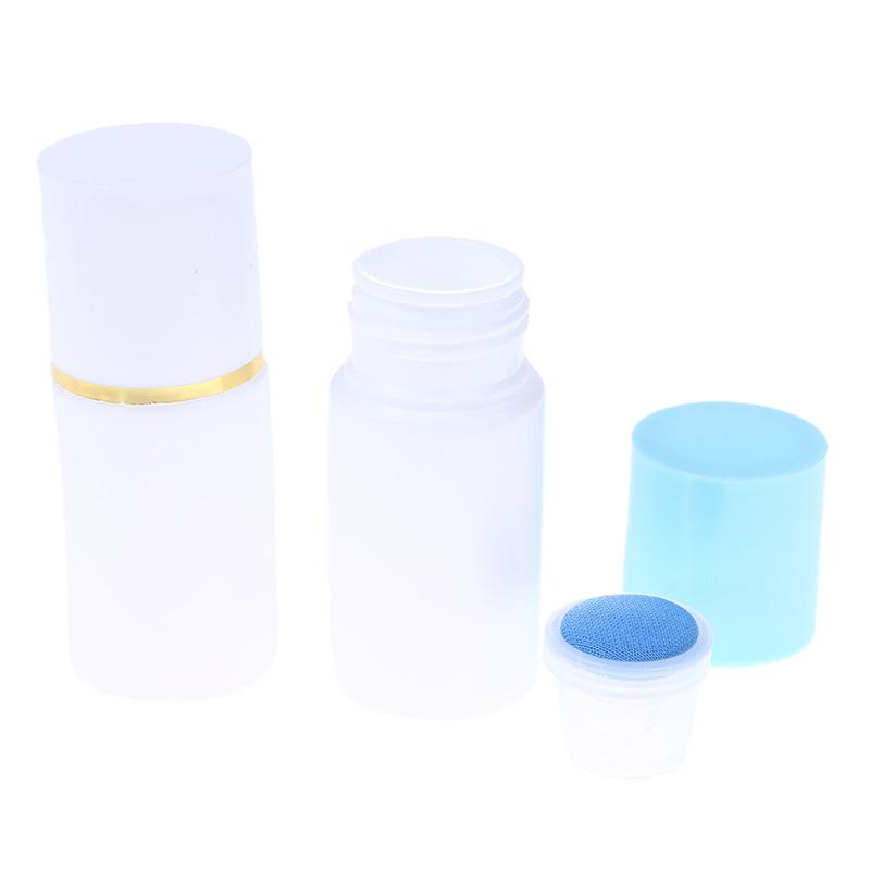 20ml Doplňovatelný Aplikátor s Houbičkovou Hlavicí Plastové Prázdné Lahvičky na Léky Pro Růst Vlasů Antipruritický Roztok pro Lokální Aplikaci Plnění Liniment Tekutina