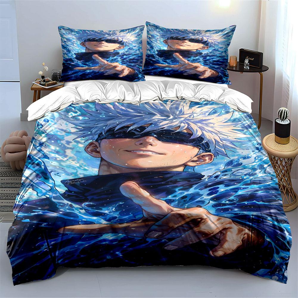 Character with White Hair. Bedding Sets Duvet Cover Sets Duvet Covers Pillowcases(1 * Duvet Cover 2 * Pillowcases Without Duvet Insert)