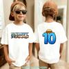 One Pieces Boy Girl TShirt Summer Kids Top Anime Birthday Number Theme 110 Years Old Cartoon Tees Kid Birthday Gifts