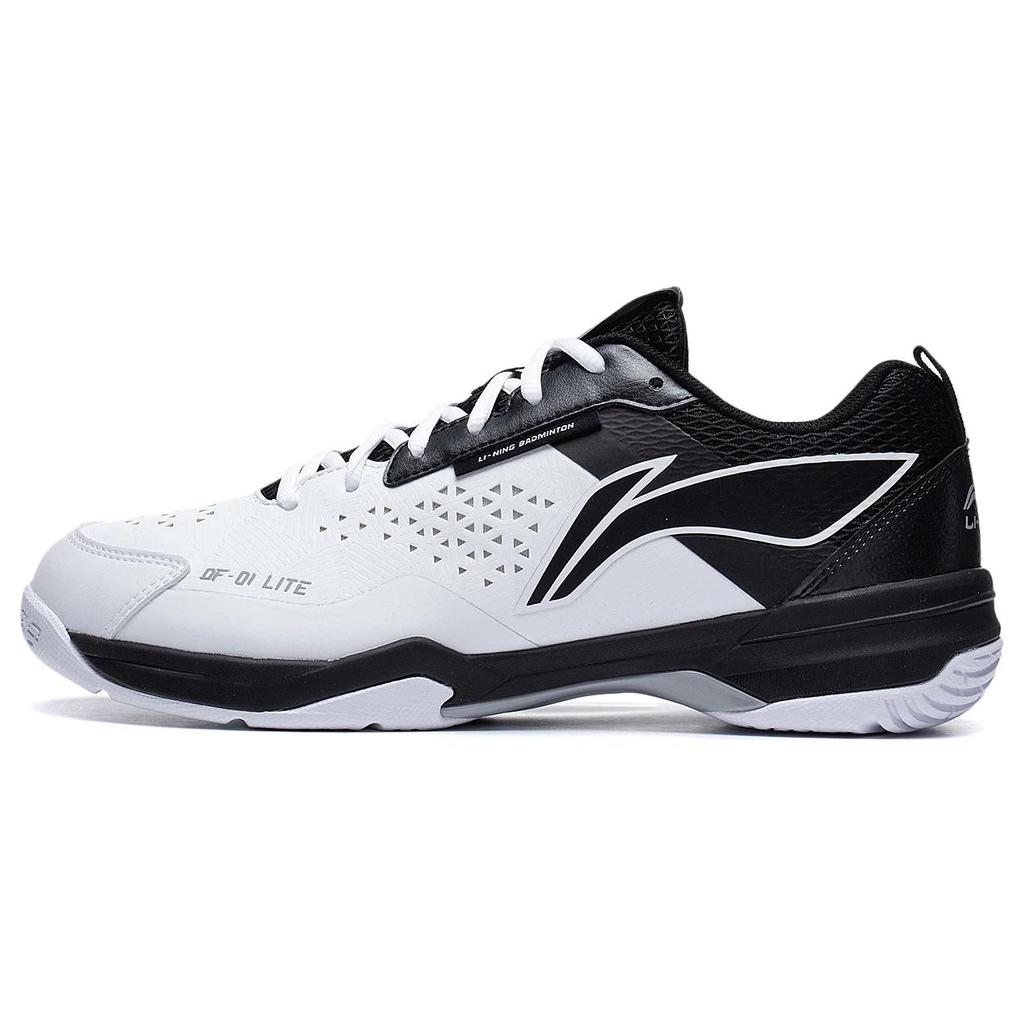 New LiNing Blade LITE Blade Lite Cushioned Slip Resistant Abrasion Resistant Low Top Badminton Shoes Unisex White Black AYZT005-3