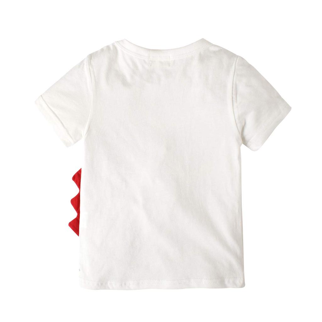 Baby summer cute dinosaur pattern bottoms set cotton comfort clothes [Yilaku] cut-and-sew T-shirt + cut-and-sew 2-piece 100%