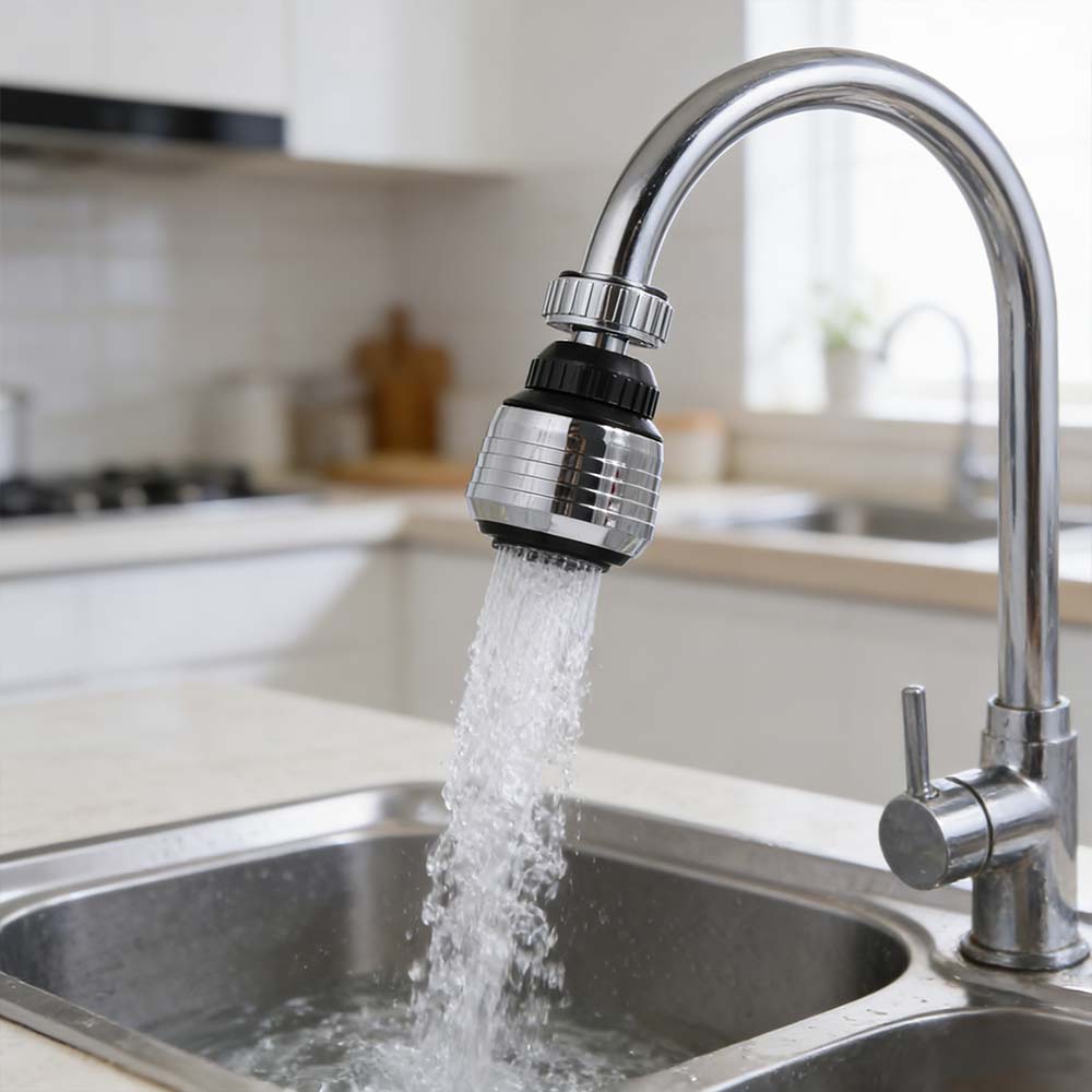 360° Rotating Pressurized Faucet Head Water Saver Faucet Extender Shower Faucet