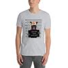 Bad Dog Mugshot Funny Beautiful ( Cute Cowboy Frenchie ) Dog Lover Short-Sleeve Unisex T-Shirt