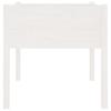 Planter Box White 70x70x70 Cm Solid Pine Wood