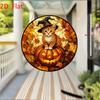 2D Flat Acrylic Halloween Pumpkin Cat Sun Catcher, Animal Catcher Suitable For, Garden, Bar Party Halloween, Christmas, Etc. Wall Hanging