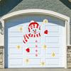 Christmas Snowman Wall Sticker Garage Door Decorations Outdoor Cover Mural DIY