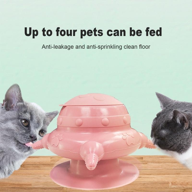 Stacja Karmienia Szczeniąt z Bazą z Przyssawką Antypoślizgowy Podajnik Mleka dla Noworodków Małych Zwierząt Karmienie Mlekiem Matki Młodych Zwierząt