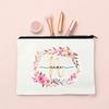 Initial Makeup Bag Personalized Bride Makeup Box Decorative Gift Female Organizer Travel Toilet Wash Wallet