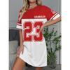 New Letter Printing Casual Versatile Fashion Trend High Quality Lightweight Medium and Long Dress
