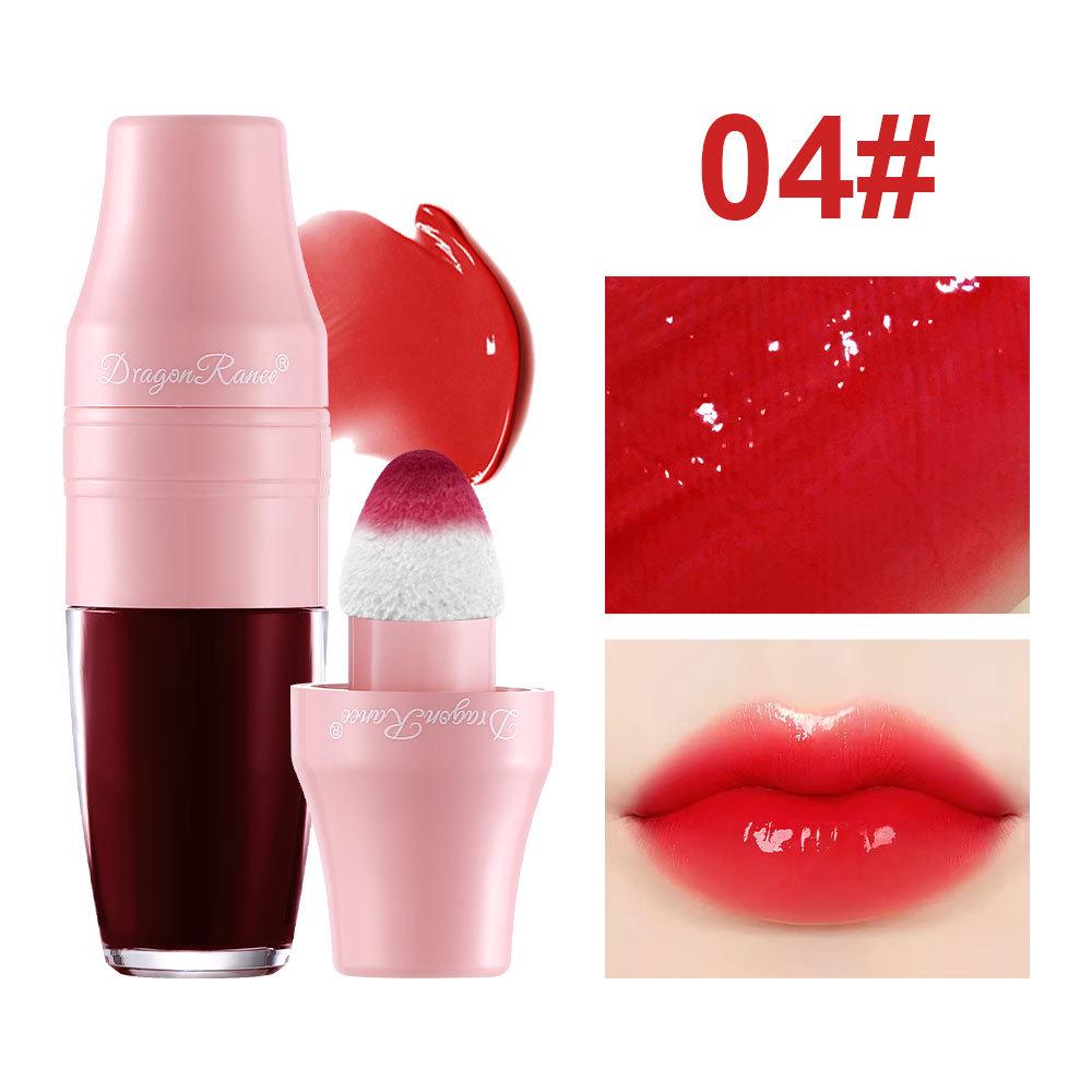 DragonRanee Mirror-Finish Waterproof Lip Tint: Cute, Non-Stick, Liquid Lipstick & Blush