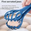 652F Multipurpose 2 in 1 Eggs Whisk and Tongs Ergonomic Handle ABS Easy Cleaning