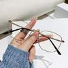 Modern Metal Frame Blue Light Blocking Glasses - Anti-Radiation and Myopia-Friendly