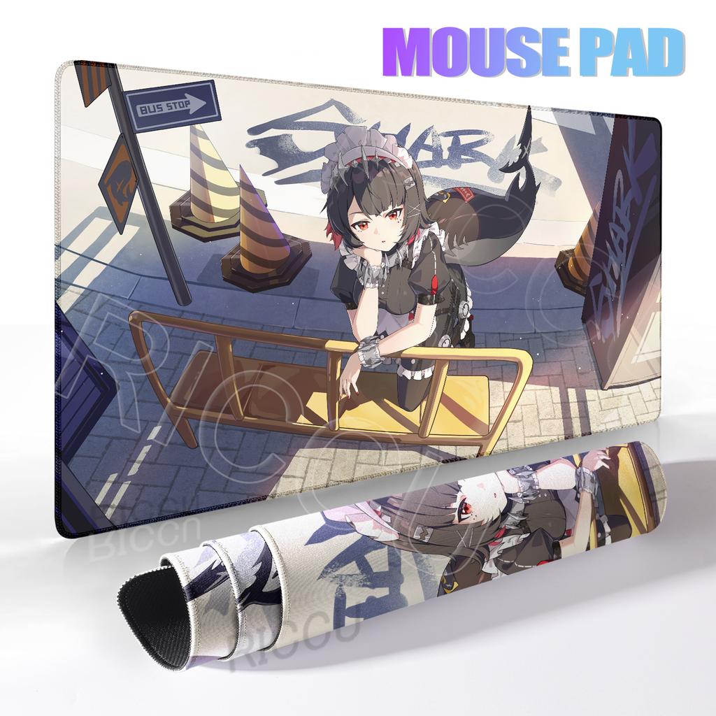 Zenless Zone Zero New Cute Extended Mouse Pad MousePad Desk Mat Keyboard Mat Anime Girl Pc Anti-slip Rubber Game Accessories