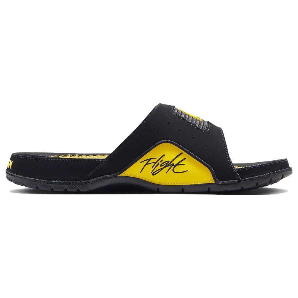 Air Jordan Hydro 4 Retro Slide Thunder Men Sneakers Yellow Black Tour-Yellow 532225-017