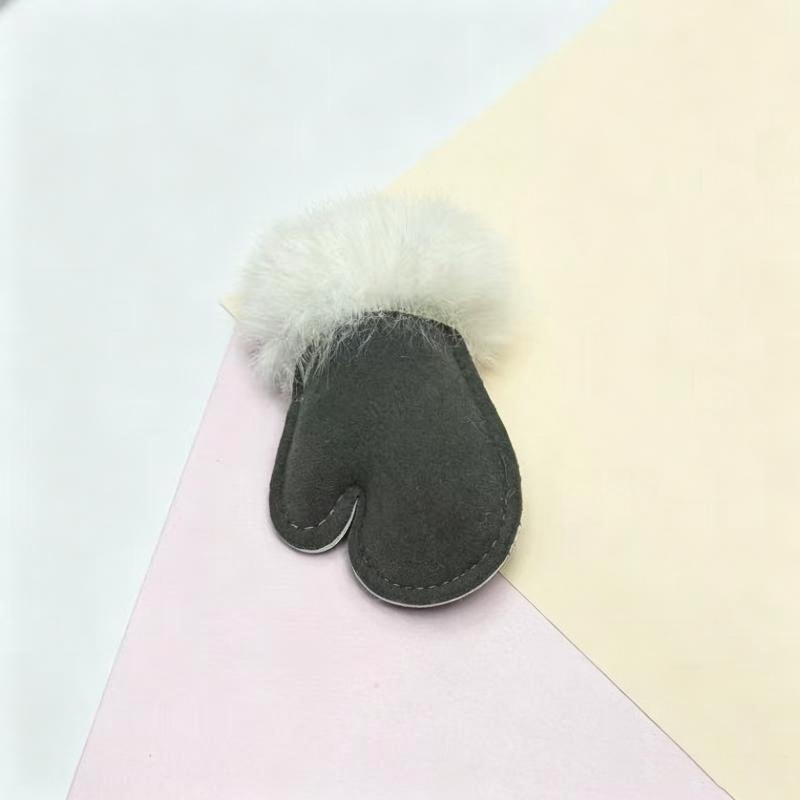 2026 New Mini Suede Plush Fur Glove Charm Keychain Unique Bag Keychain Charm Accessory Gift For Kids