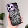 USD Dollar Purple Translucent Mobile Phone Case for iPhone 17 16 15 14 13 12 11 X XR XS Air Pro Max Plus Colorful Cover