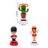 Cactus Soldier Solar Powered Dancing Shaking Head Auto Dashboard Decoration Girl Car Accessories Car Ornaments Cute
