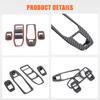 Carbon Fiber ABS Window Switch Frame Trim Cover For BMW iX G20 -2024