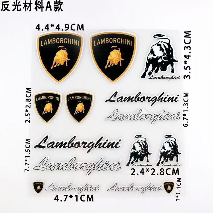 1pcs Car Emblems 3D Creative Stickers Waterproof Dirt-proof Sticker For Lamborghini Urus Huracan Aventador Premium Accessories