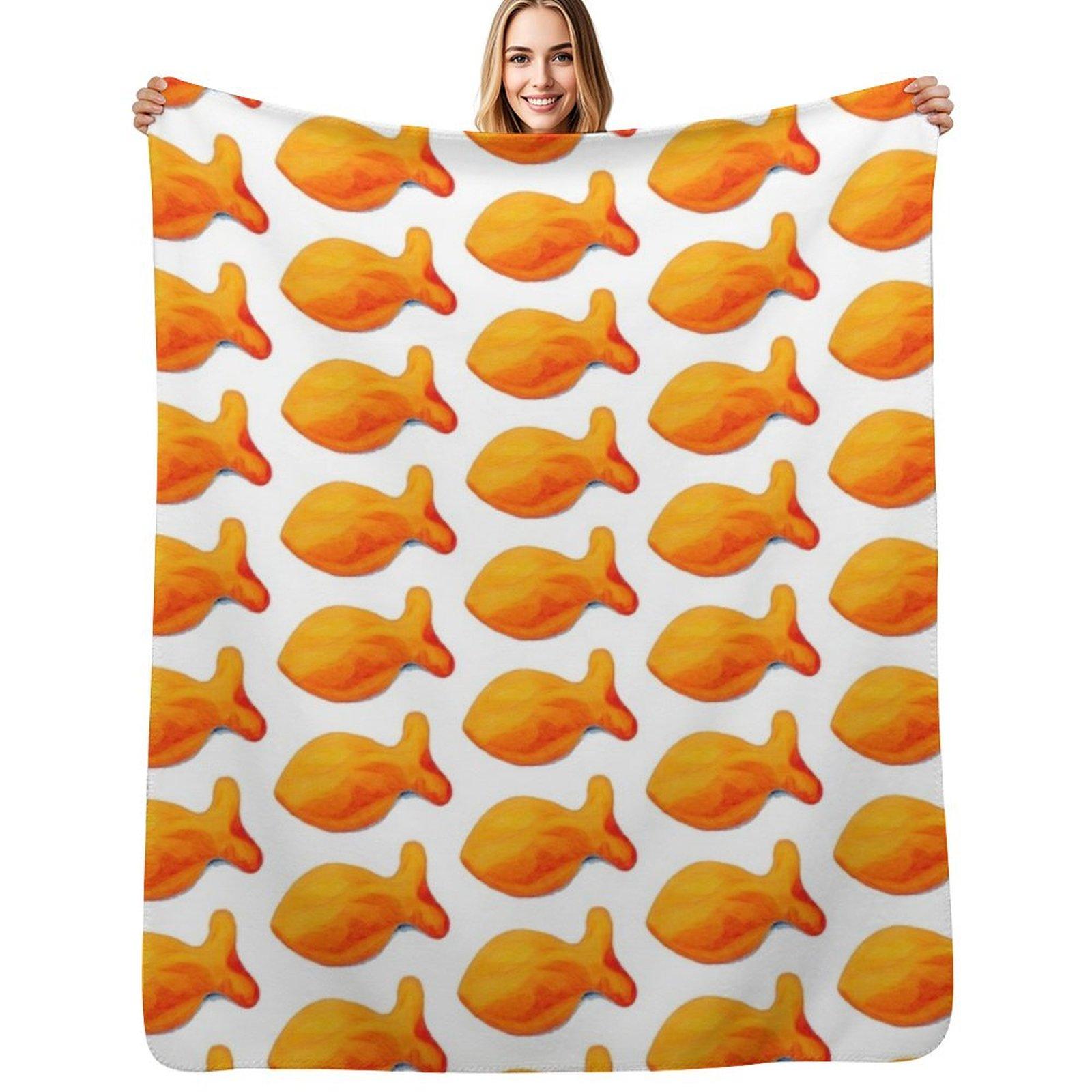 

Goldfish Throw Blanket Elegant Warm Throw Blanket for Hotel Home 102x76cm(40x30in)
