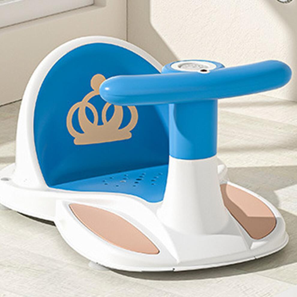 Baby-Badewannensitz Rutschfest, Mit Musik, Tragbar, Blau, 28x39,5x17cm