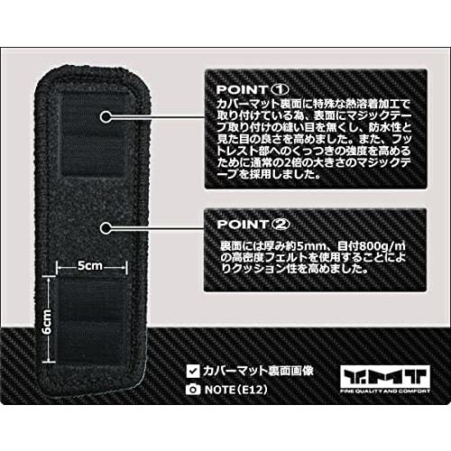 YMT Nissan Aura AURA FE13 Series Carbon-like Rubber Footrest Cover Mat