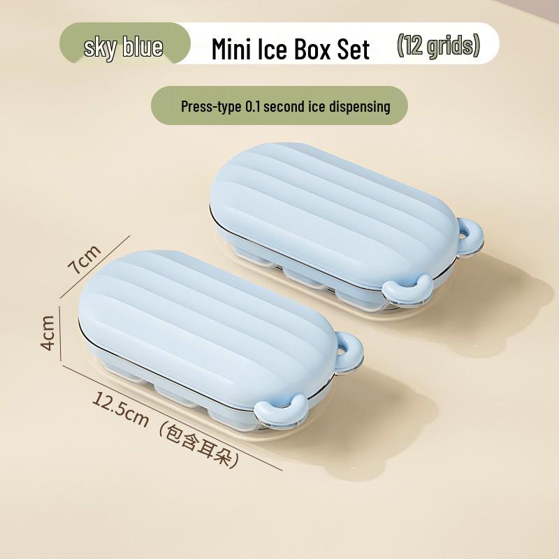 Cartoon Ice Cube Tray Mold for Baby Food with Lid - Food Grade Freezer Compartment for Homemade Frozen Treats