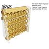Paint Storage Stand Organizer for Artists 34mm Round Pigment Bottle Rack 35 Holes Upright Holder Easy Assembly Stable Station Caddy with Handle Shelf