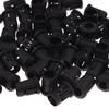 50Pcs 5Mm Led Holder Socket Clip Bezel Socket Mount Light Emitting Diode Lamp Base Cover Black Plastic Display Blub Cup Case