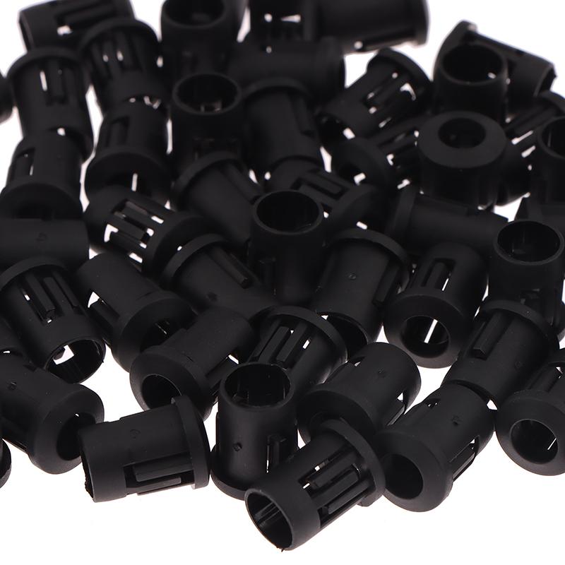 50Pcs 5Mm Led Holder Socket Clip Bezel Socket Mount Light Emitting Diode Lamp Base Cover Black Plastic Display Blub Cup Case