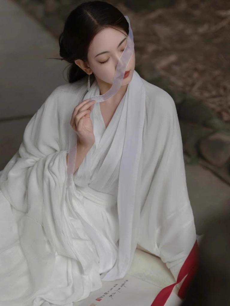 2026 Original Wei Jin Hanfu: Elegantes Damenkleid für Frühling/Sommer mit weiten Ärmeln und Fee-Aura