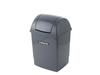 Plastic Trash Can Clip 12L Dark Gray -Ben