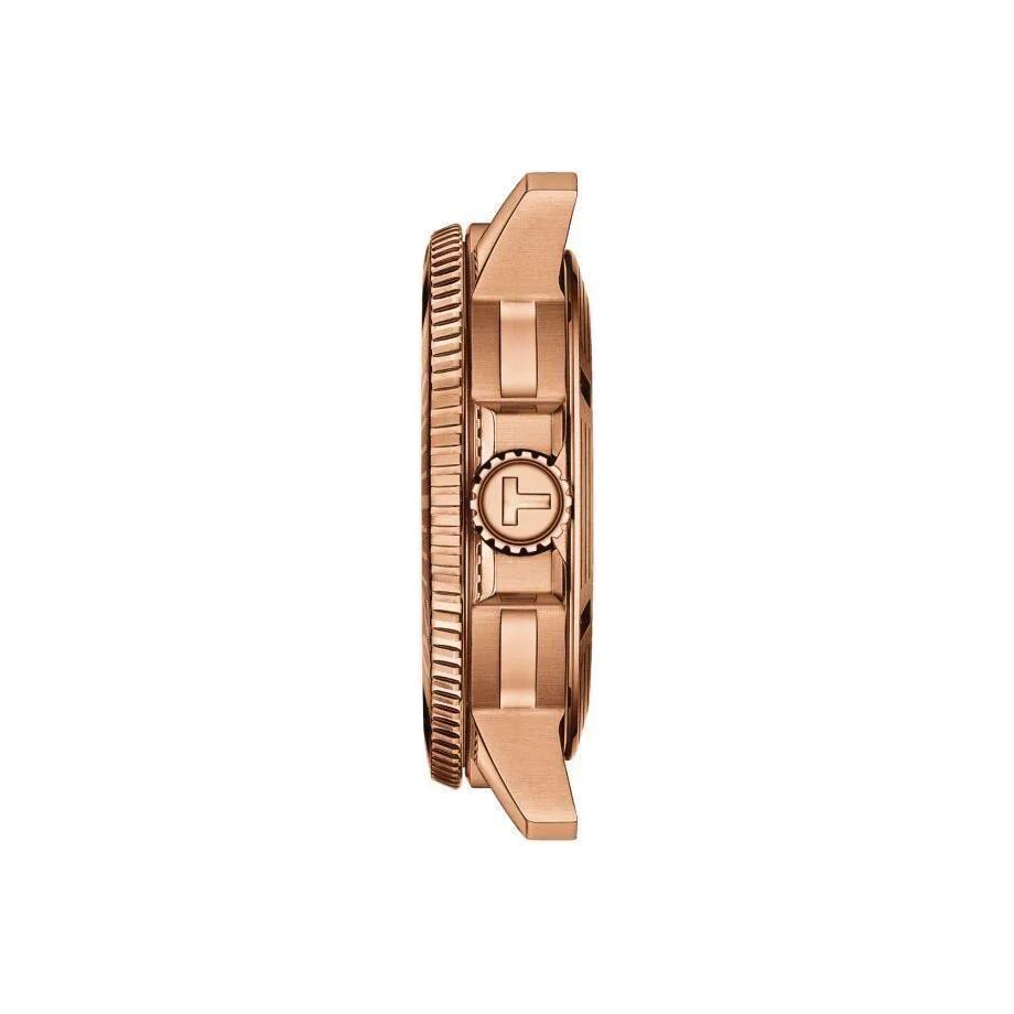 Tissot 1000 Automatické Mechanické Hodinky pro Muže Hodinky 43mm Modrý Ciferník Pouzdro z Nerezové Oceli Látkový Řemínek T120.407.37.041.00