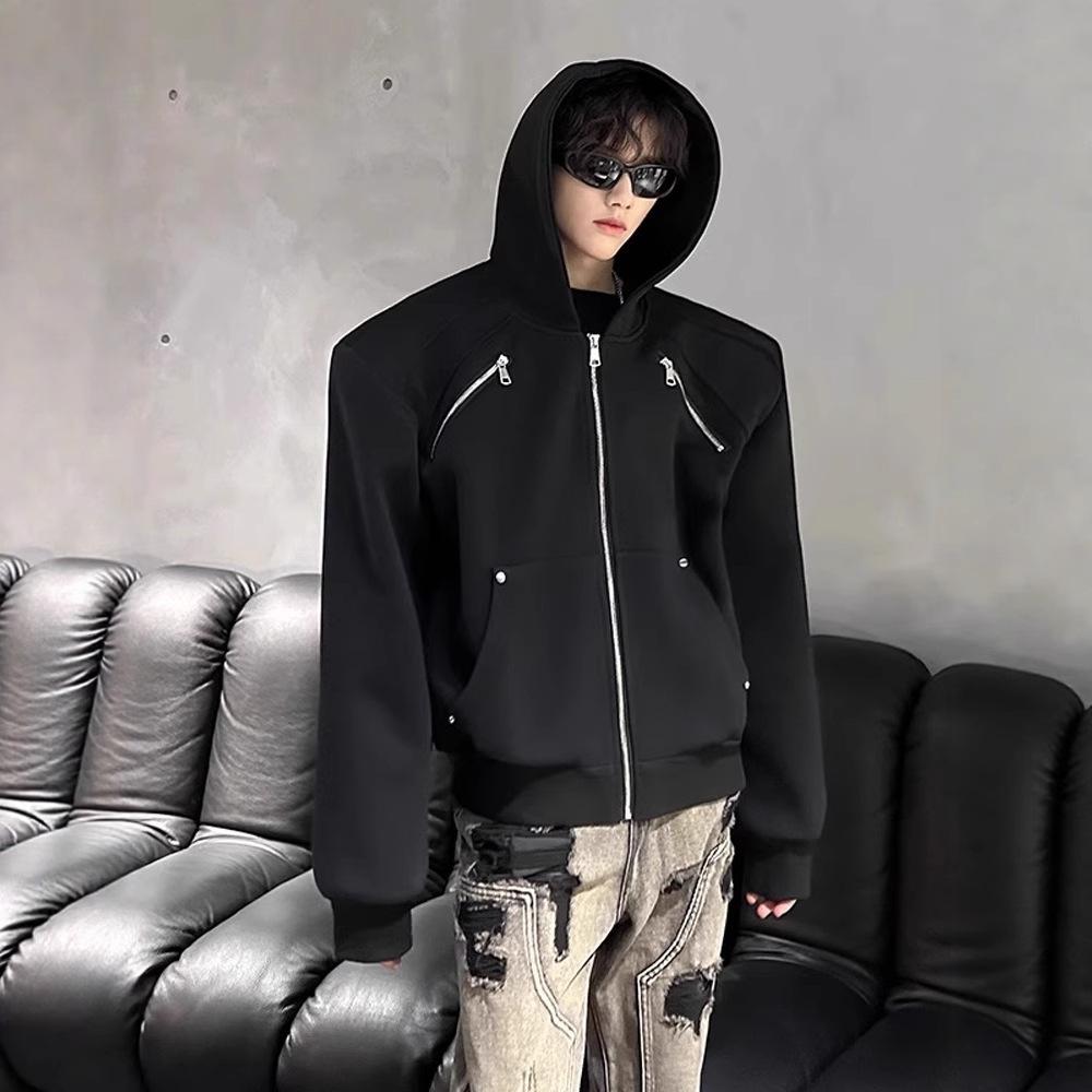 Short Padded Cardigan Sweater Men's Hoodie Jacket Jacket In Autumn and Winter