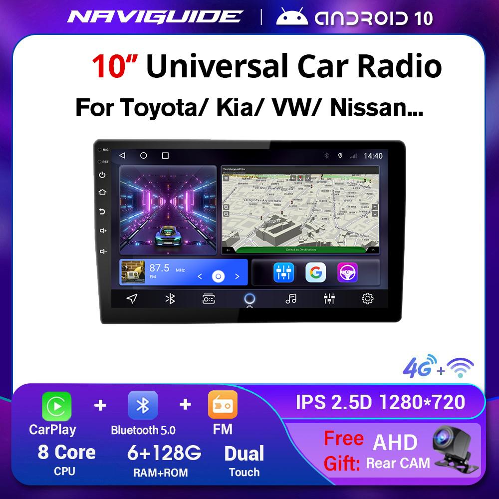 2Din 9/10 Inch Android System Universal Car Radio For Toyota Honda VW Nissan Kia Hyundai Carplay GPS BT Multimedia Player NO DVD