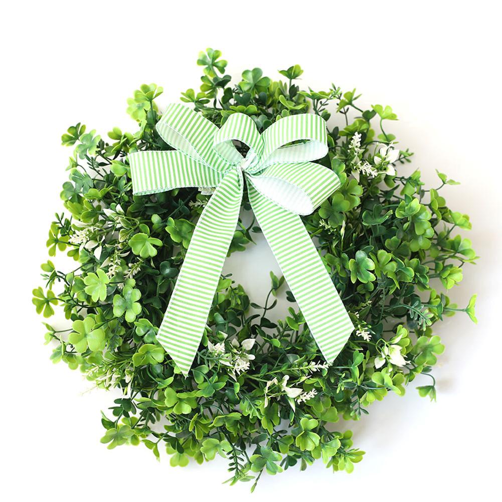 St. Patrick\'s Day Four-Leaf Clover Wreath: Lifelike Spring Decor For Your Home St Patrick S Day Lucky Clover Wreath