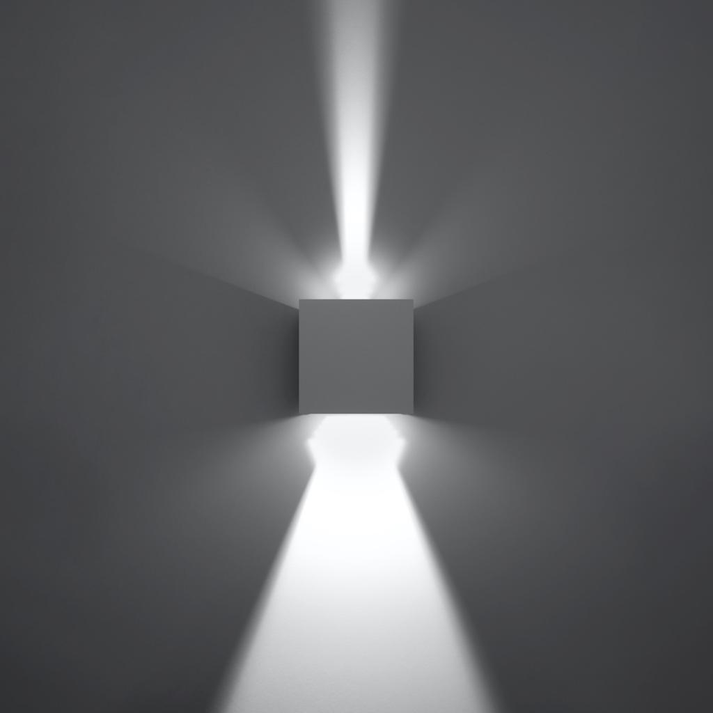 Luca white LED wall lamp IP54