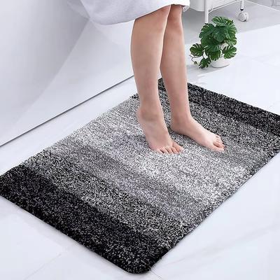 Alfombra Imitación Cachemira Pelo Largo Absorbente Alfombra de Baño Alfombra Suave para Piso Alfombra Simple para Sala de Estar Para Dormitorio Hogar Dec