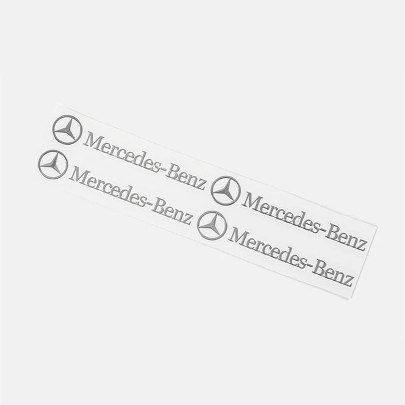 Car Sticker Car Metal Emblem Wiper Stickers Reflective Decor Decals For Mercedes benz A C E S Class CLA CLS W212 W213 W204 W205