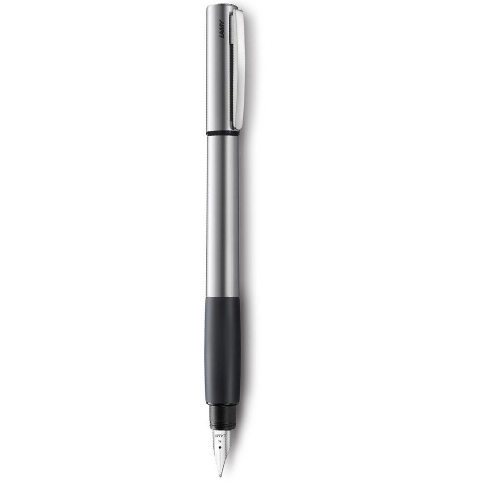 LAMY Fountain Fine Nib Accent AL Rubber Official Pen, (F), Grip, L96KK-F, Dual-Use (Cartridge/Converter), Import.