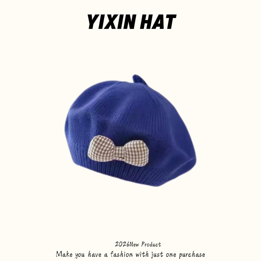 Infant Spring & Autumn Wool Beret - Cute Flower Knit Hat for Boys & Girls