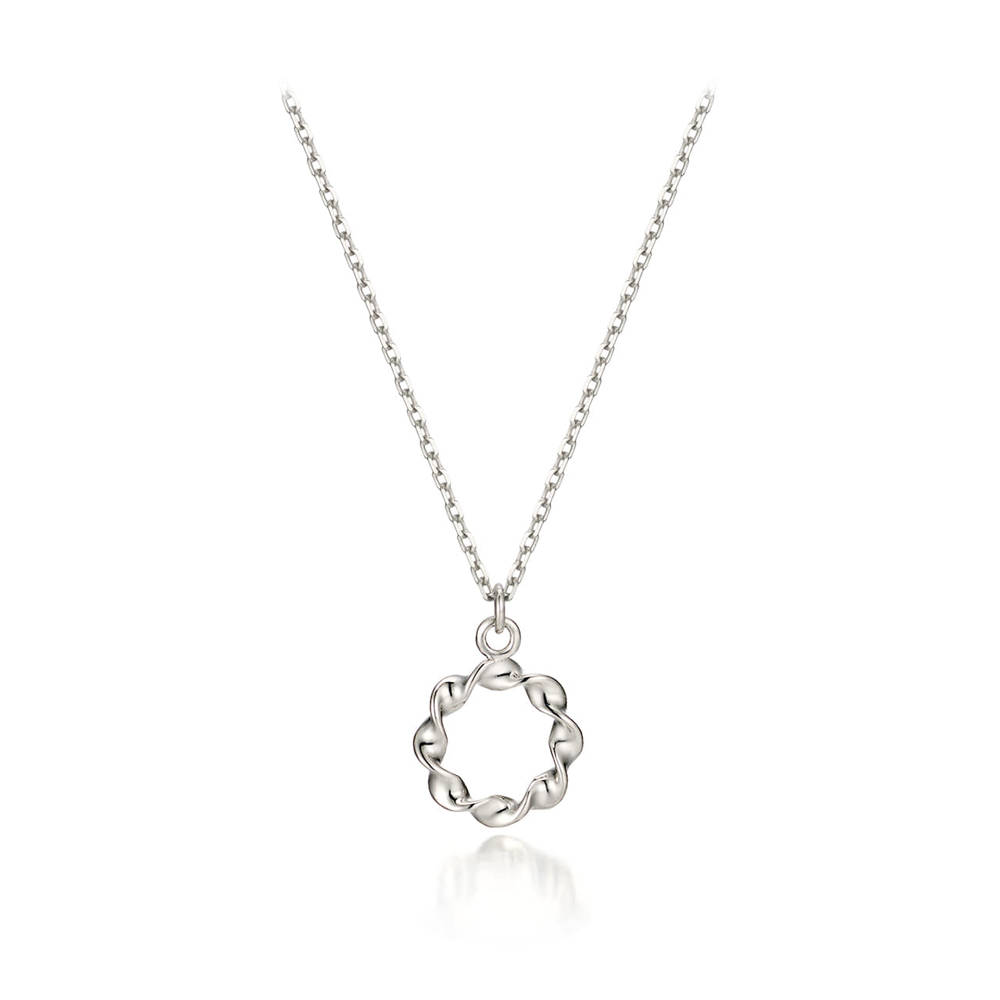 Geiger Wave Silver Necklace Gisvnn010