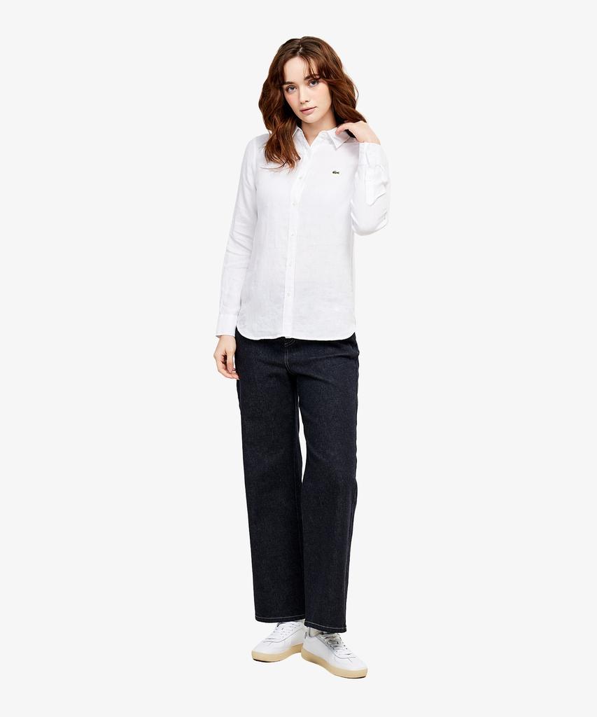 LACOSTE Women'S Regular Fit Linen Shirt Cf005E-56G 001